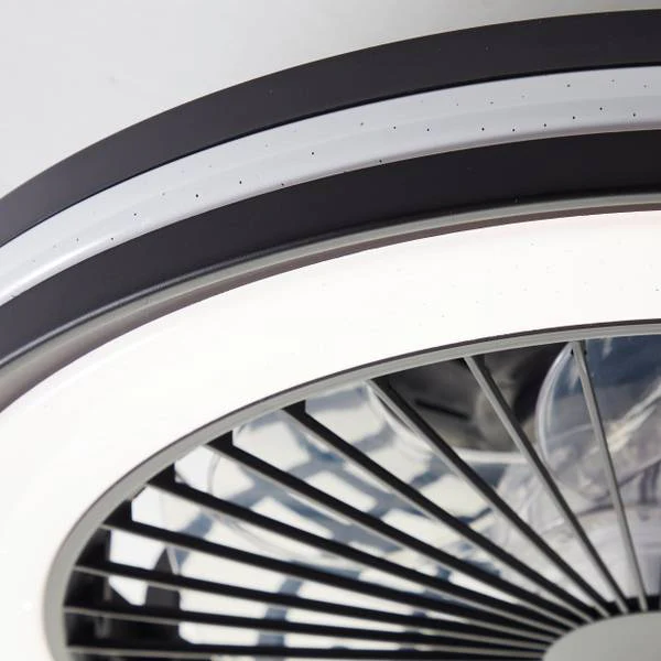 LED-Deckenventilator Palmero - Eisen / Kunststoff - Schwarz - 1-flammig - Image 14