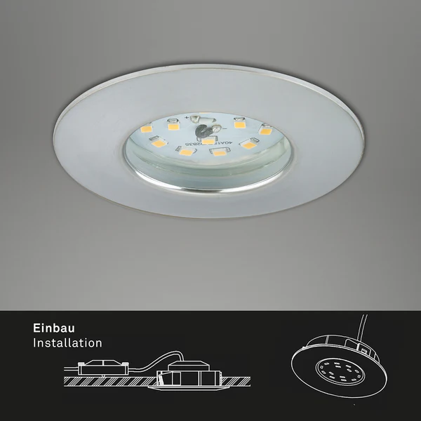 LED-Einbauleuchte Attach One - Polycarbonat / Eisen - 3-flammig - Image 4
