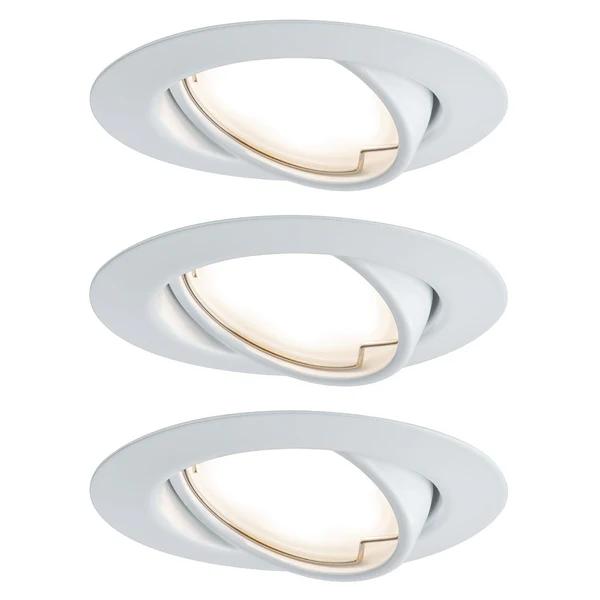 LED-Einbauleuchte Base VII - Acrylglas / Aluminium - 3-flammig