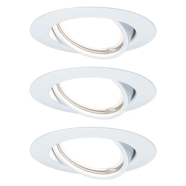 LED-Einbauleuchte Base VIII - Acrylglas / Aluminium - 3-flammig