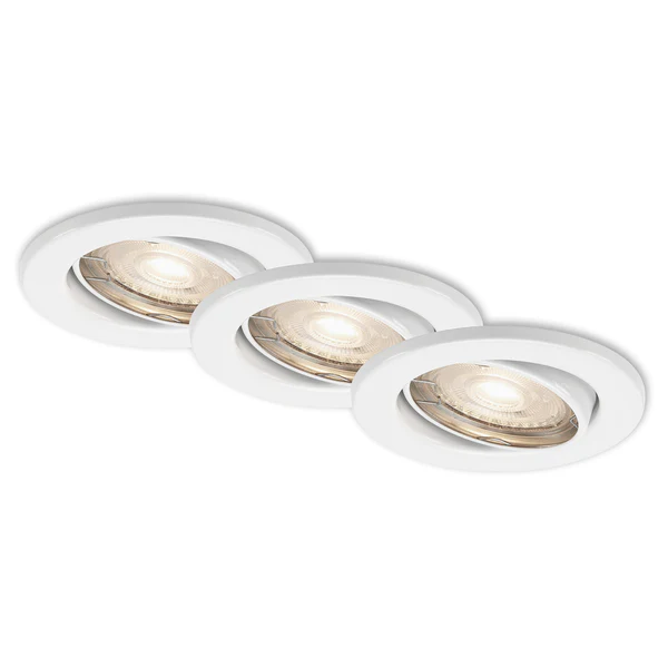LED-Einbauleuchte Sten II - Eisen - 3-flammig