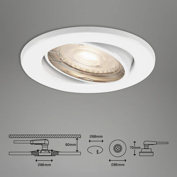 LED-Einbauleuchte Sten II - Eisen - 3-flammig - Image 3