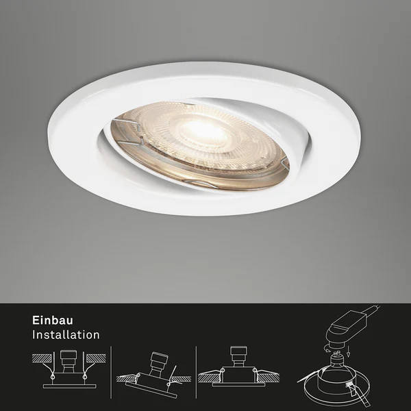 LED-Einbauleuchte Sten II - Eisen - 3-flammig - Image 6