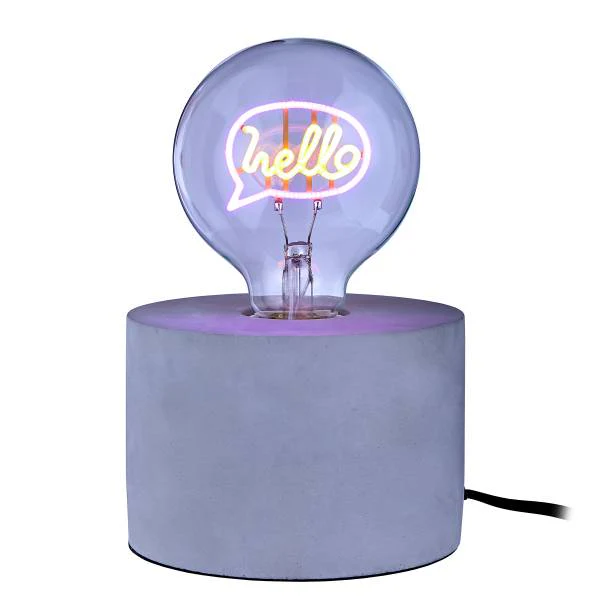 LED Glühlampe BRIGHT LIGHT Hello - Glas - Pink - Image 5
