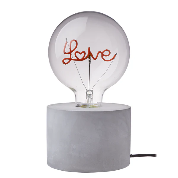LED-Glühlampe BRIGHT LIGHT LOVE - Glas - Pink - Image 5