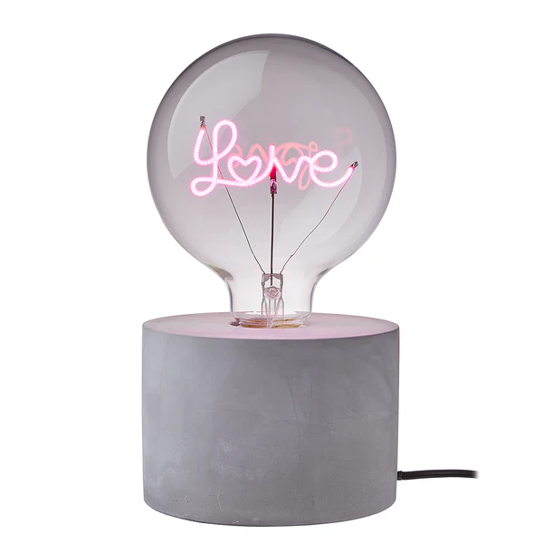LED-Glühlampe BRIGHT LIGHT LOVE - Glas - Pink - Image 6
