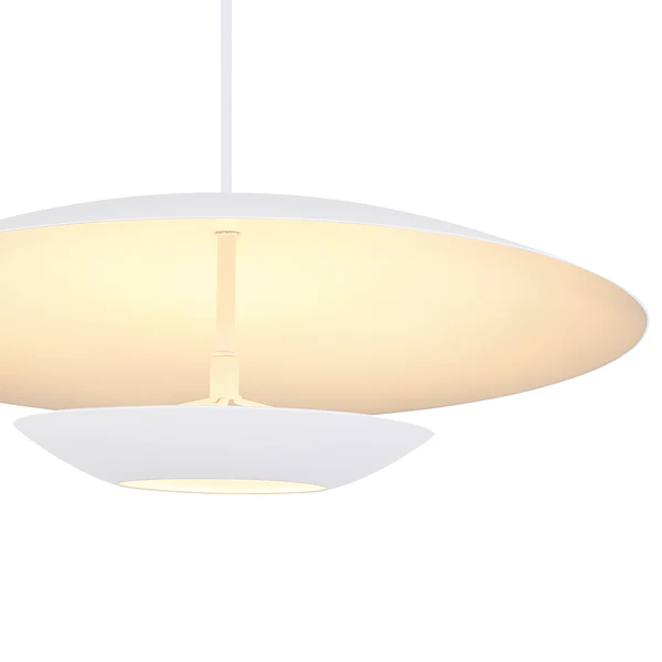 LED-Hängeleuchte Manu - Eisen - 1-flammig - Weiß - Image 5