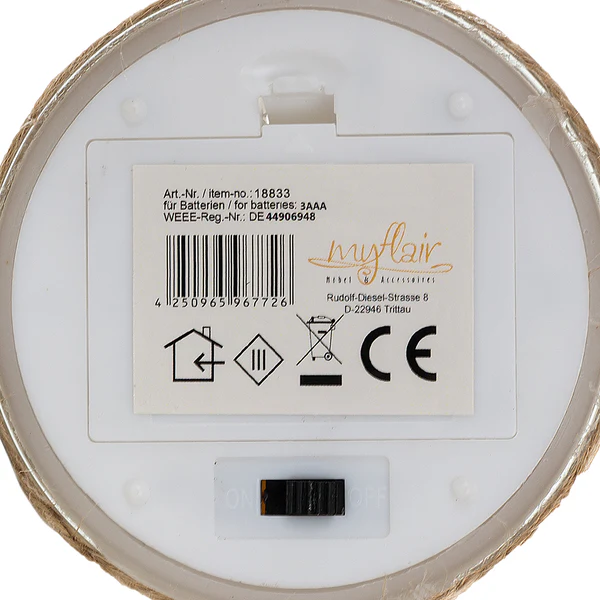 LED-Kerze Kabern - Klarglas / Wachs - Weiß - Image 5