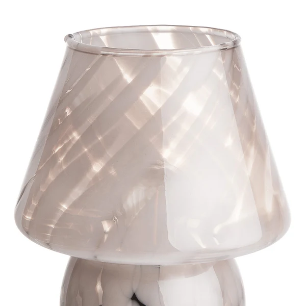 LED-Leuchte MISS MARBLE - Farbglas - Weiß - Beige - Höhe: 17 cm - Image 5