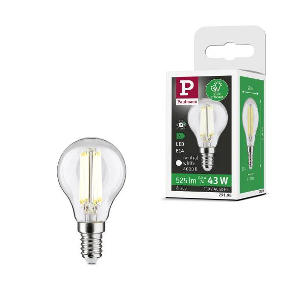 LED-Leuchtmittel Eco-Line Tropfen - Klarglas - Transparent - 1er Set - Kaltweiß - Image 3