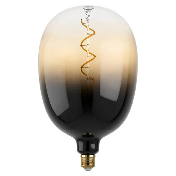 LED-Leuchtmittel Lumias - Farbglas - Schwarz / Braun - Durchmesser: 18 cm - Image 2