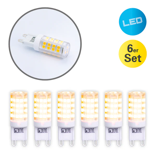 LED-Leuchtmittel Wall (6er-Set) - Acrylglas / Keramik - 6-flammig - Image 7