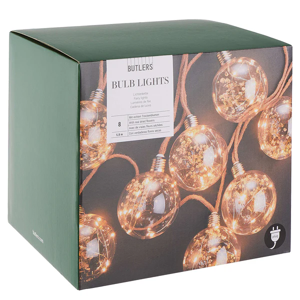 LED-Lichterkette BULB LIGHTS - Glas / Jute - 64-flammig - Image 7