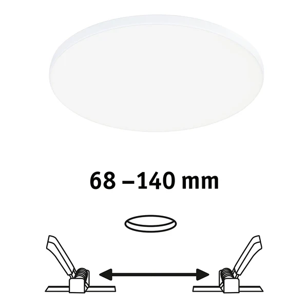 LED-Panel Veluna VariFit Edge Typ A - Kunststoff - Weiß - 1-flammig - Durchmesser: 16 cm - Nein - Image 7