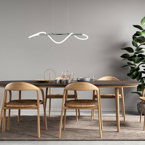 LED-Pendelleuchte Argos - Eisen - Silber - 1-flammig - Image 2