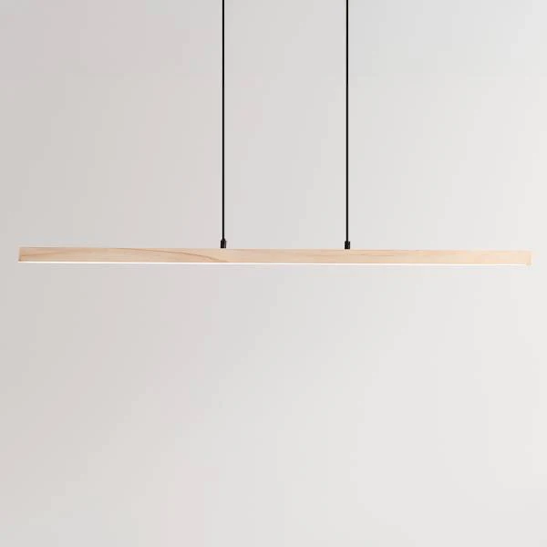 LED-Pendelleuchte Arion - Kiefer Teilmassiv / Stahl - 1-flammig