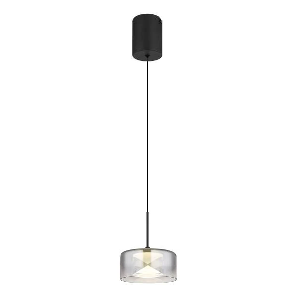 LED-Pendelleuchte Belinda - Rauchglas / Eisen - Schwarz - Flammenanzahl: 4 - Image 3
