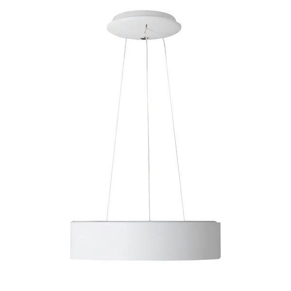 LED-Pendelleuchte Carla - Acrylglas / Edelstahl - 1-flammig - Weiß - Durchmesser: 45 cm - Image 2