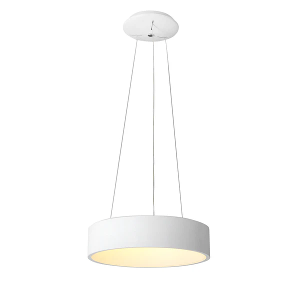 LED-Pendelleuchte Carla - Acrylglas / Edelstahl - 1-flammig - Weiß - Durchmesser: 45 cm - Image 3
