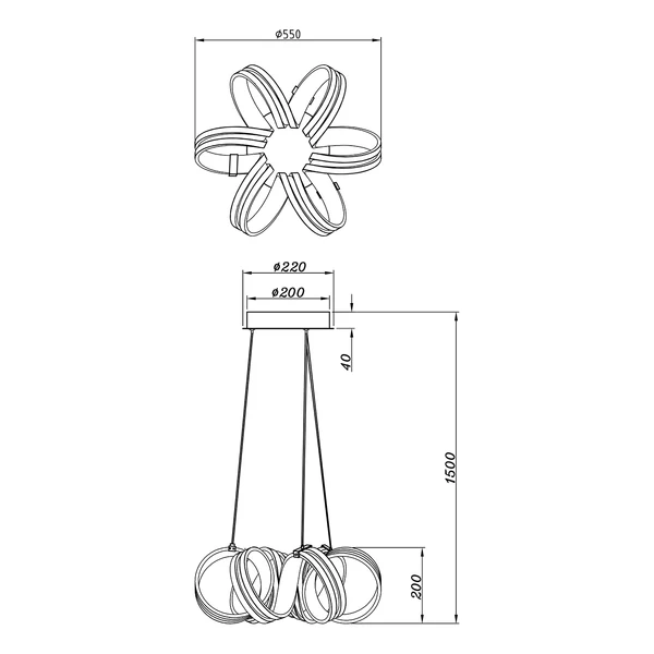 LED-Pendelleuchte Carrera - Kunststoff / Aluminium - 1-flammig - Silber - Image 4