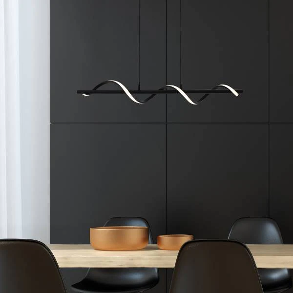 LED-Pendelleuchte Eunice - Silikon / Stahl - 1-flammig - Image 2