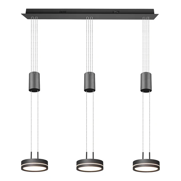 LED-Pendelleuchte Franklin - Aluminium - Flammenanzahl: 3 - Image 10