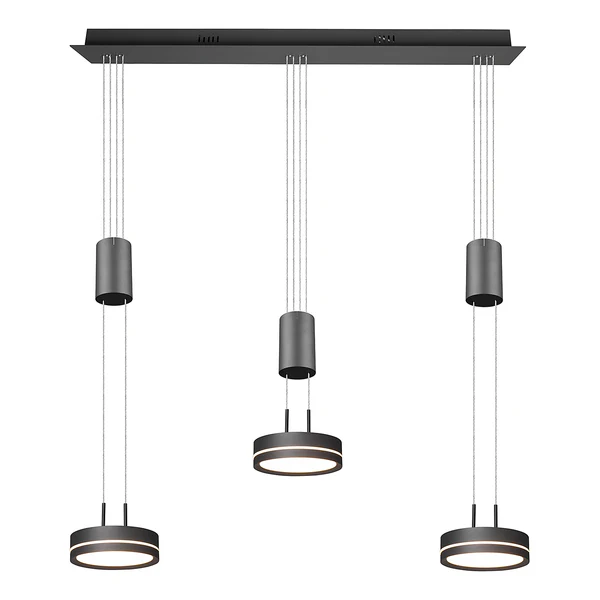 LED-Pendelleuchte Franklin - Aluminium - Flammenanzahl: 3 - Image 11