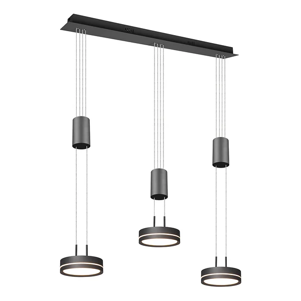 LED-Pendelleuchte Franklin - Aluminium - Flammenanzahl: 3 - Image 4