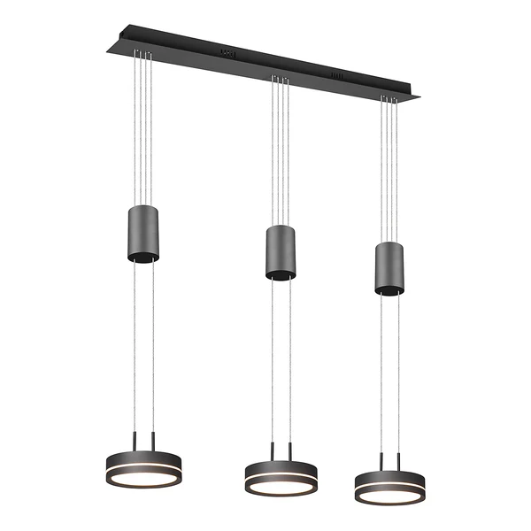 LED-Pendelleuchte Franklin - Aluminium - Flammenanzahl: 3 - Image 5