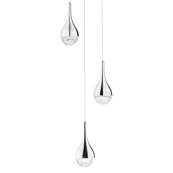 LED-Pendelleuchte Frizzante - Glas / Stahl - Flammenanzahl: 3 - Image 4