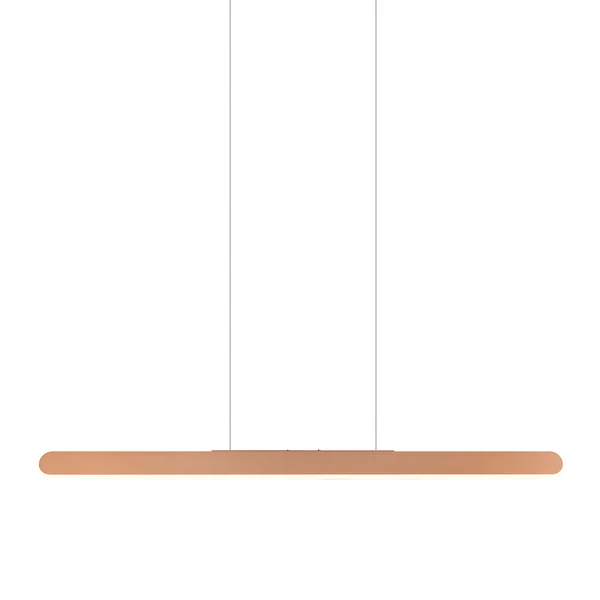 LED-Pendelleuchte Helios - Eisen - 1-flammig - Braun - Breite: 100 cm
