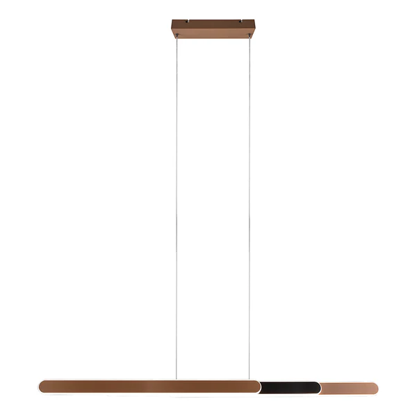 LED-Pendelleuchte Helios - Eisen - 1-flammig - Braun - Breite: 130 cm - Image 14