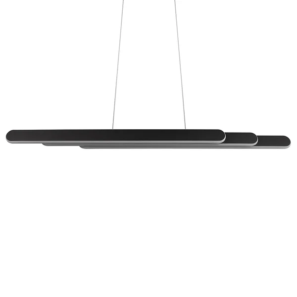LED-Pendelleuchte Helios - Eisen - 1-flammig - Schwarz - Breite: 130 cm - Image 22