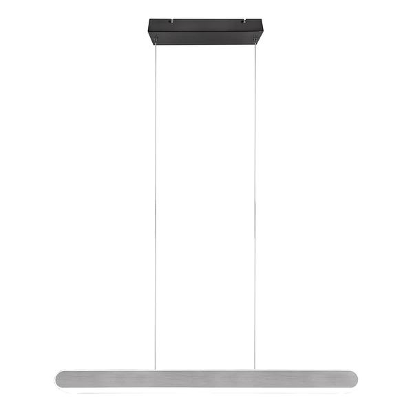 LED-Pendelleuchte Helios - Eisen - 1-flammig - Silber - Breite: 130 cm - Image 10