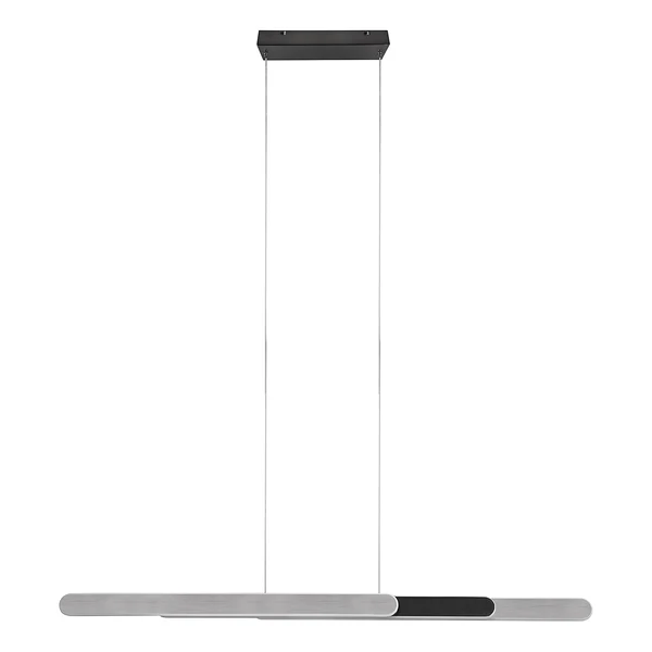LED-Pendelleuchte Helios - Eisen - 1-flammig - Silber - Breite: 130 cm - Image 12