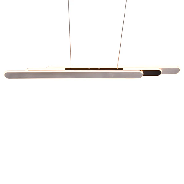 LED-Pendelleuchte Helios - Eisen - 1-flammig - Silber - Breite: 130 cm - Image 18