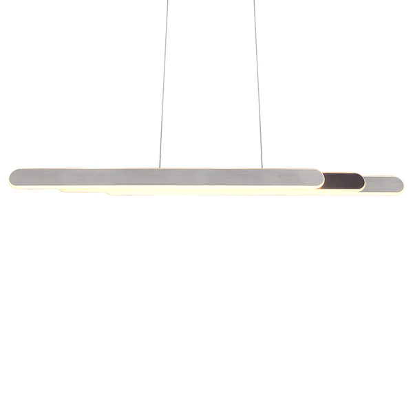 LED-Pendelleuchte Helios - Eisen - 1-flammig - Silber - Breite: 130 cm - Image 19