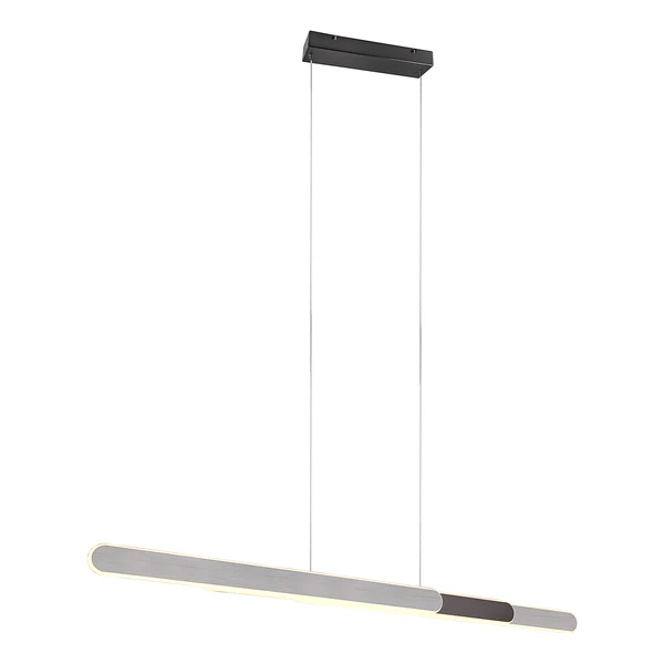 LED-Pendelleuchte Helios - Eisen - 1-flammig - Silber - Breite: 130 cm - Image 3