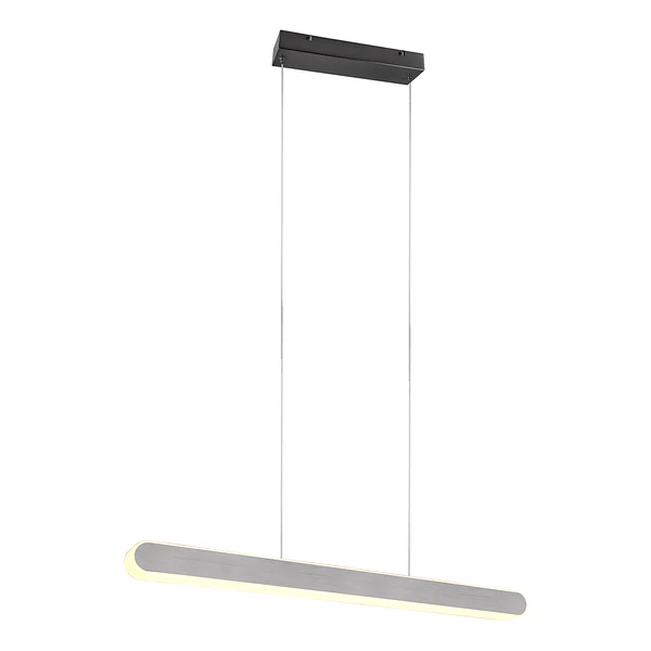 LED-Pendelleuchte Helios - Eisen - 1-flammig - Silber - Breite: 130 cm - Image 8