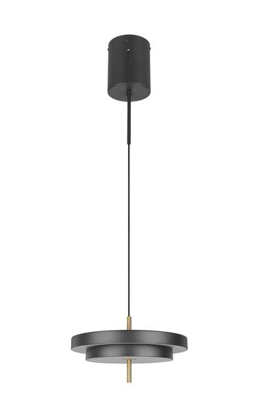 LED-Pendelleuchte Keaton - Polycarbonat / Eisen - 1-flammig - Schwarz - Durchmesser: 40 cm - Image 7