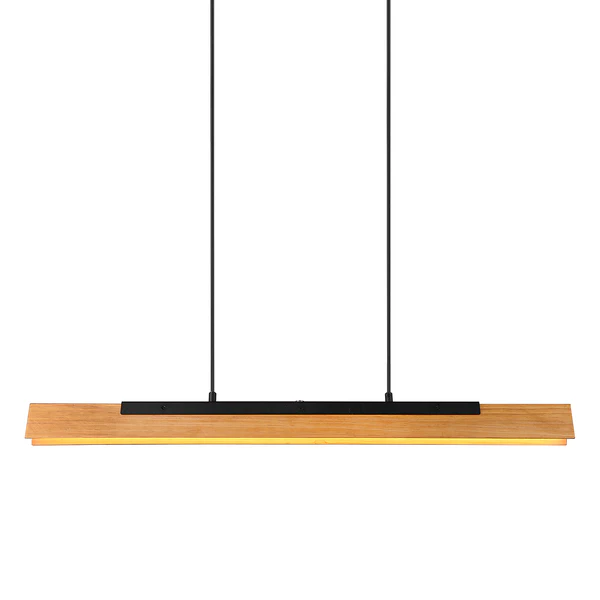 LED-Pendelleuchte Kerala - Kiefer massiv / Stahl - 1-flammig