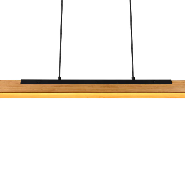 LED-Pendelleuchte Kerala - Kiefer massiv / Stahl - 1-flammig - Image 10