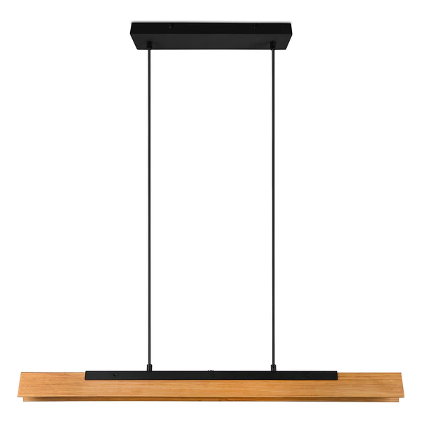 LED-Pendelleuchte Kerala - Kiefer massiv / Stahl - 1-flammig - Image 6