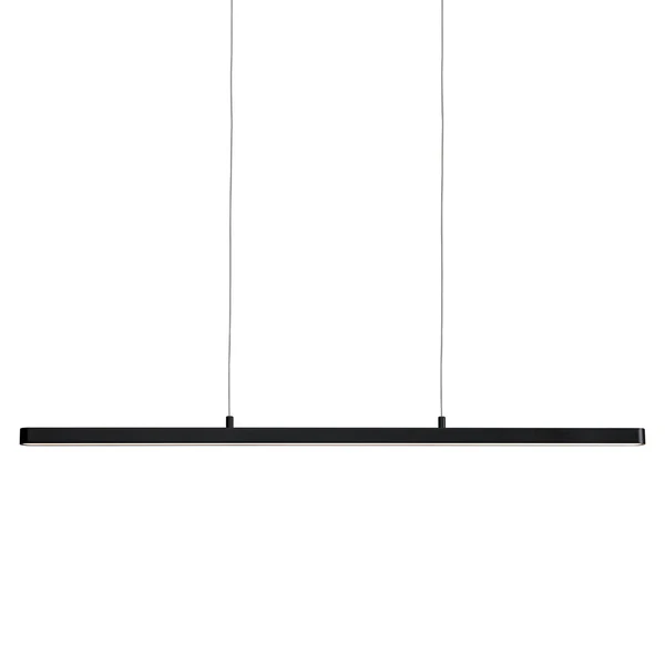 LED-Pendelleuchte Lento I - Aluminium / Gummibaum massiv - 1-flammig