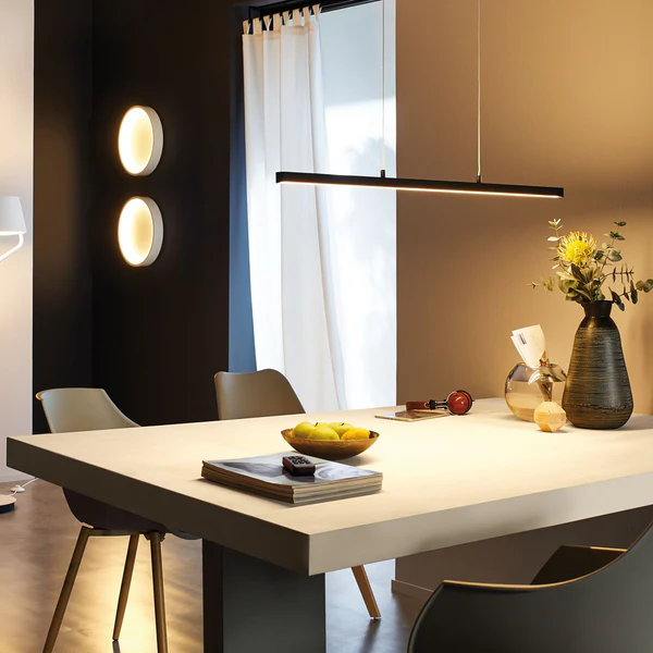 LED-Pendelleuchte Lento II - Aluminium / Gummibaum massiv - 1-flammig - Image 2