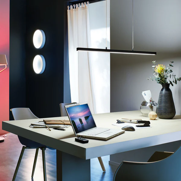 LED-Pendelleuchte Lento II - Aluminium / Gummibaum massiv - 1-flammig - Image 3