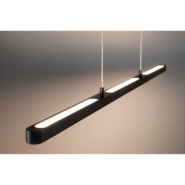LED-Pendelleuchte Lento II - Aluminium / Gummibaum massiv - 1-flammig - Image 7