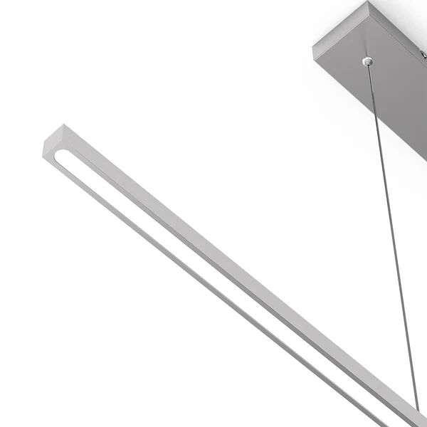LED-Pendelleuchte Light Stripe - Aluminium - 1-flammig - Silber - Image 5