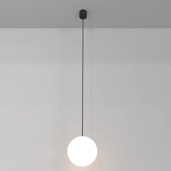 LED-Pendelleuchte Luna - Acrylglas / Aluminium - 1-flammig - Image 5