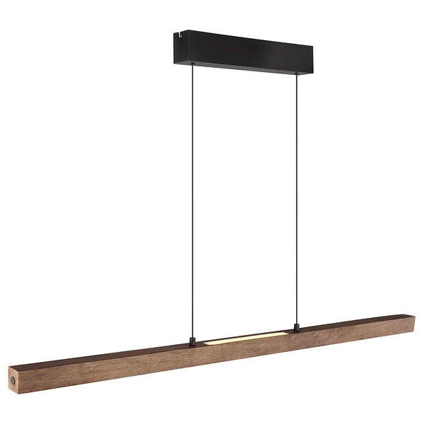 LED-Pendelleuchte Olivus - Acrylglas / Gummibaum massiv - 2-flammig - Image 3